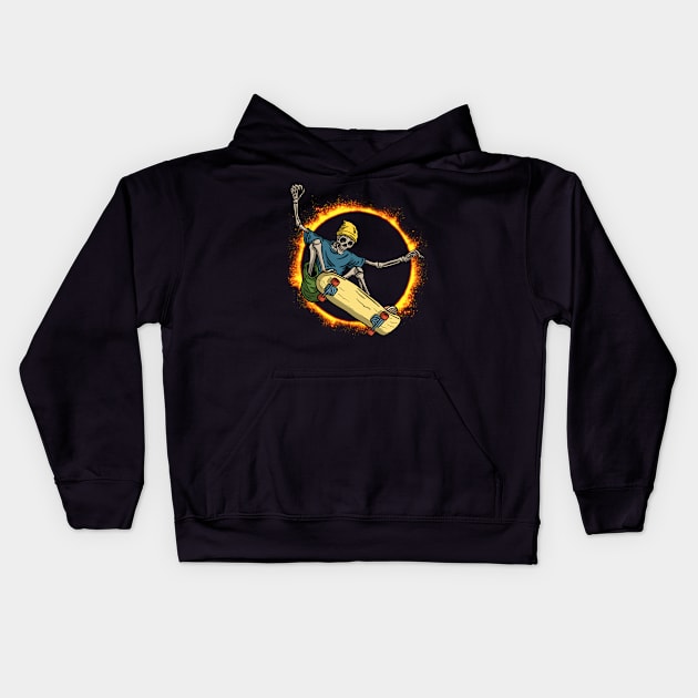 SKATER FLY Kids Hoodie by zackmuse1